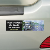 Big Rig Truckers Freightliner Bumpersticker (Op auto)