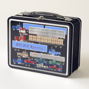 Big Rig Trucks Metalen Lunchbox
