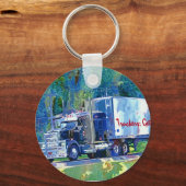 BIG RIG VRACHTWAGEN LIEFHEBBERS Kunst Sleutelhanger (Voorkant)
