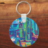 BIG RIG VRACHTWAGEN LIEFHEBBERS Kunst Sleutelhanger (Voorkant)