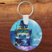 BIG RIG VRACHTWAGEN LIEFHEBBERS Kunst Sleutelhanger (Voorkant)