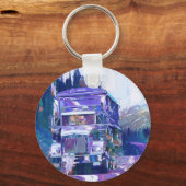 BIG RIG VRACHTWAGEN LIEFHEBBERS Kunst Sleutelhanger (Voorkant)