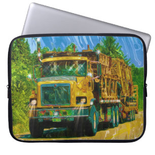 Big Rig, vrachtwagen voor zwaar vervoer Laptop Sleeve