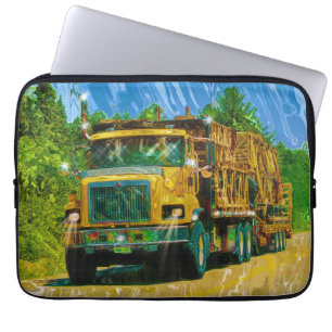 Big Rig, vrachtwagen voor zwaar vervoer Laptop Sleeve