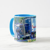 Big Rig, vrachtwagen voor zwaar vervoer Mok (Voorkant links)