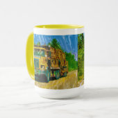 Big Rig, vrachtwagen voor zwaar vervoer Mok (Voorkant links)