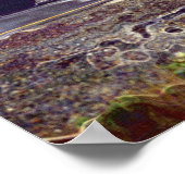 Big Rig White Petrol Tanker Driver's Art Poster (Hoek)