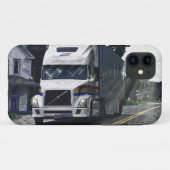 Big Rig White Truck Driver's iPhone 5 Hoesje (Achterkant (horizontaal))