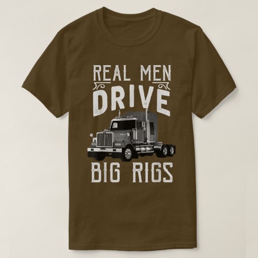 Big Rigs Trucker & Truck Driver Tees  (Design voorkant)