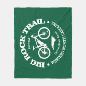 Big Rock Trail (MTB) Fleece Deken (Voorkant)