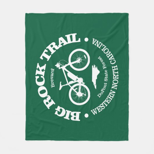 Big Rock Trail (MTB) Fleece Deken (Voorkant)