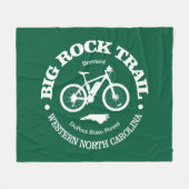 Big Rock Trail (MTB) Fleece Deken (Voorkant (Horizontaal))