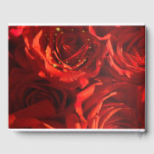 Big Romantic Red Roses aangepast gastboek Gastenboek (Achterkant)