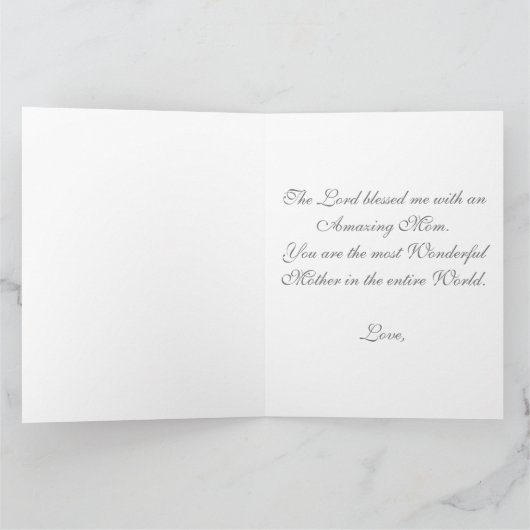 BIG Roos Custom Mooie Moederdag Kaarten (Binnen)