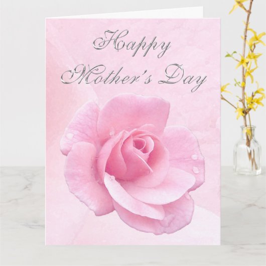 BIG Roos Custom Mooie Moederdag Kaarten (Gele Bloem)