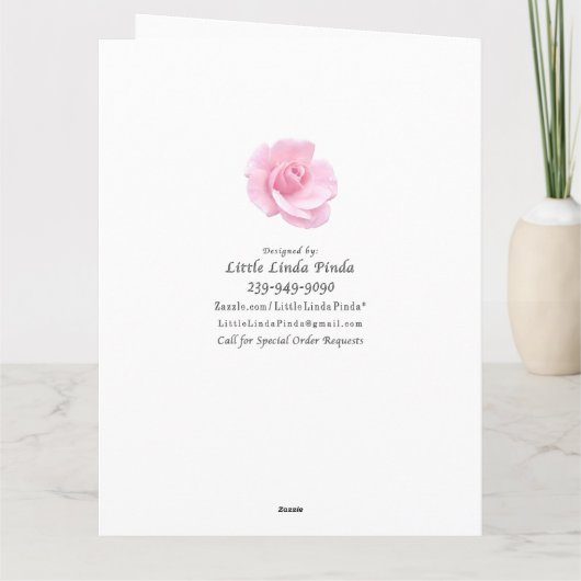 BIG Roos Custom Mooie Moederdag Kaarten (Achterkant)