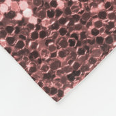 Big Roos Gold Faux Glitter en Diamonds Fleece Deken (Hoek)