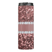 Big Roos Gold Faux Glitter en Diamonds Thermosbeker (Achterkant)