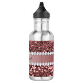 Big Roos Gold Faux Glitter en Diamonds Waterfles (Rechts)