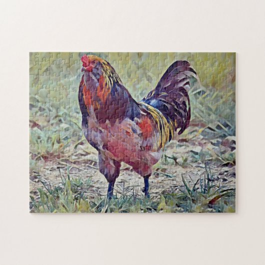 Big Rooster Art Puzzel (Horizontaal)
