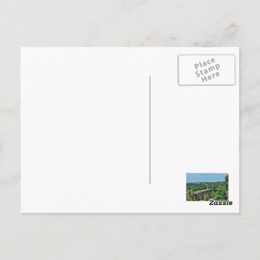 Big Round Top in Gettysburg Briefkaart (Achterkant)