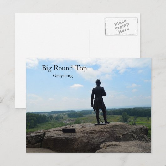 Big Round Top in Gettysburg Briefkaart (Voorkant / Achterkant)