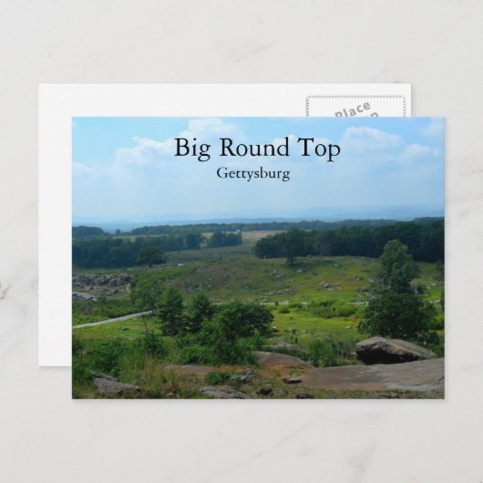 Big Round Top in Gettysburg Briefkaart (Voorkant / Achterkant)