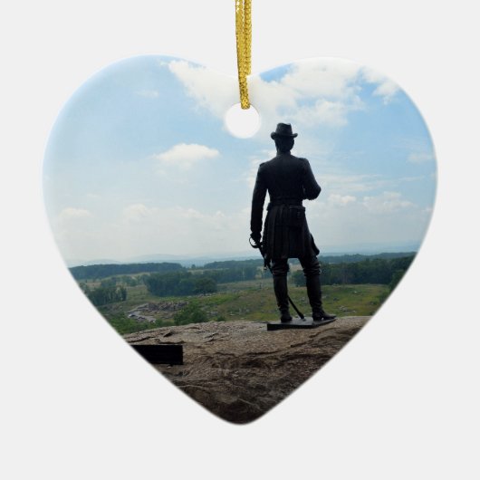 Big Round Top in Gettysburg Keramisch Ornament (Voorkant)