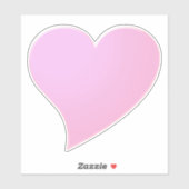 Big roze hart, Love Sticker (Vel)
