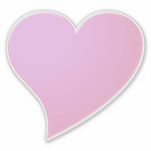 Big roze hart, Love Sticker (Voorkant)