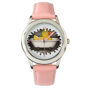 Big rubbereend horloge