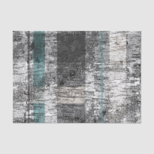 Big Rustic Plaid Birch Bark Print Tissuepapier