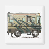 Big RV Camper Magnets Magneet (Voorkant)