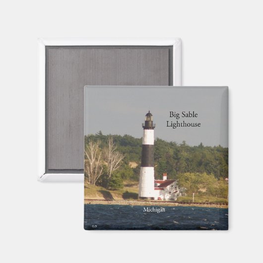 Big Sable Lighthouder van watermagneet Magneet (Voorkant / Achterkant)