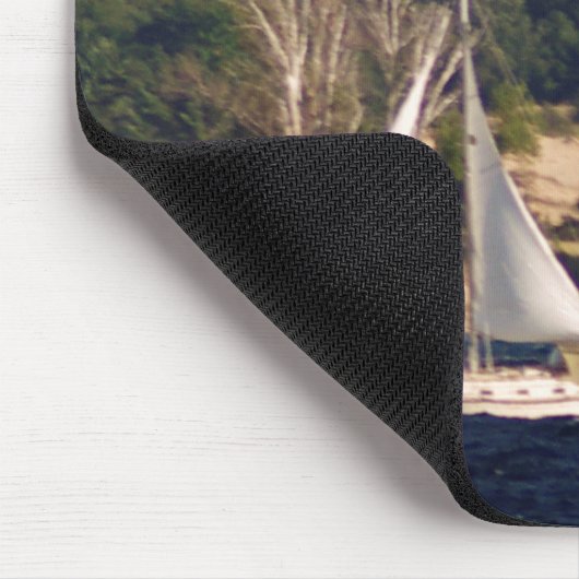 Big Sable Lighthouse & Boat mousepad Muismat (Hoek)