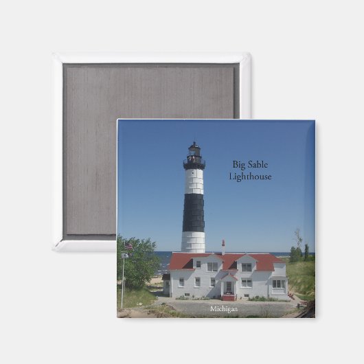 Big Sable Lighthouse magnet (Voorkant / Achterkant)