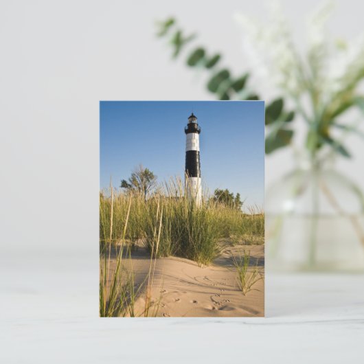 Big Sable Lighthouse-postcarcopy Briefkaart (Staand voorkant)