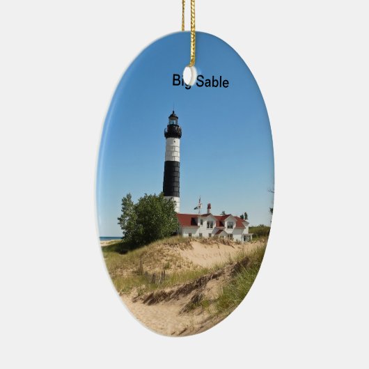 Big Sable Point Keramisch Ornament (Rechts)