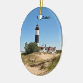 Big Sable Point Keramisch Ornament (Links)