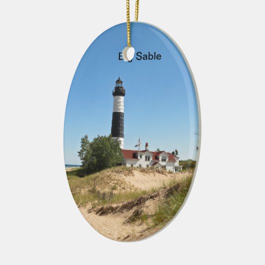 Big Sable Point Keramisch Ornament (Links)