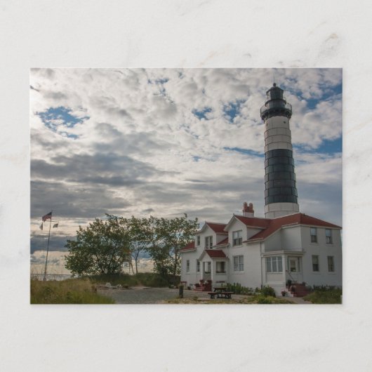 Big Sable Point Light, Michigan Briefkaart (Voorkant)
