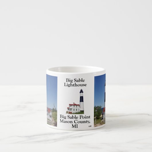 Big Sable Point Lighthouse espresso mok (Voorkant)