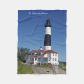 Big Sable Point Lighthouse fleece deken (Voorkant)