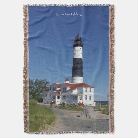 Big Sable Point Lighthouse goot deken (Voorkant Verticaal)