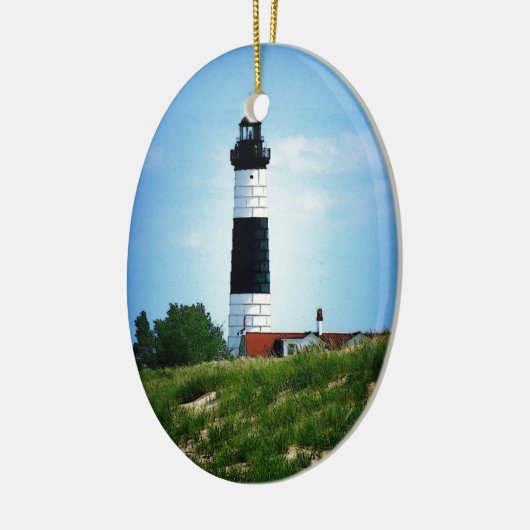 Big Sable Point Lighthouse Keramisch Ornament (Links)