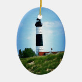 Big Sable Point Lighthouse Keramisch Ornament (Voorkant)