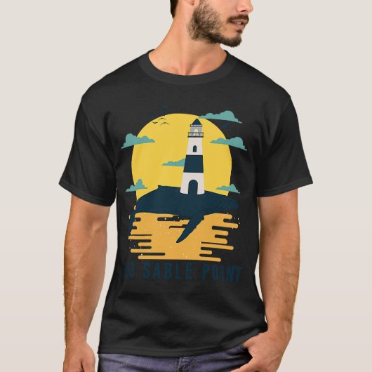 Big Sable Point Lighthouse Lake Michigan Light Lud T-shirt (Voorkant)