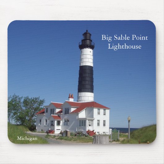 Big Sable Point Lighthouse mousepad Muismat (Voorkant)