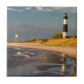 Big Sable Point Lighthouse op Lake Michigan 2 Tegeltje (Voorkant)
