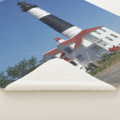 Big Sable Point Lighthouse sherpa blanket Deken (3/4)